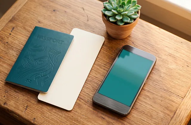 Flat lay of a passport and travel documents for Indian passport holders